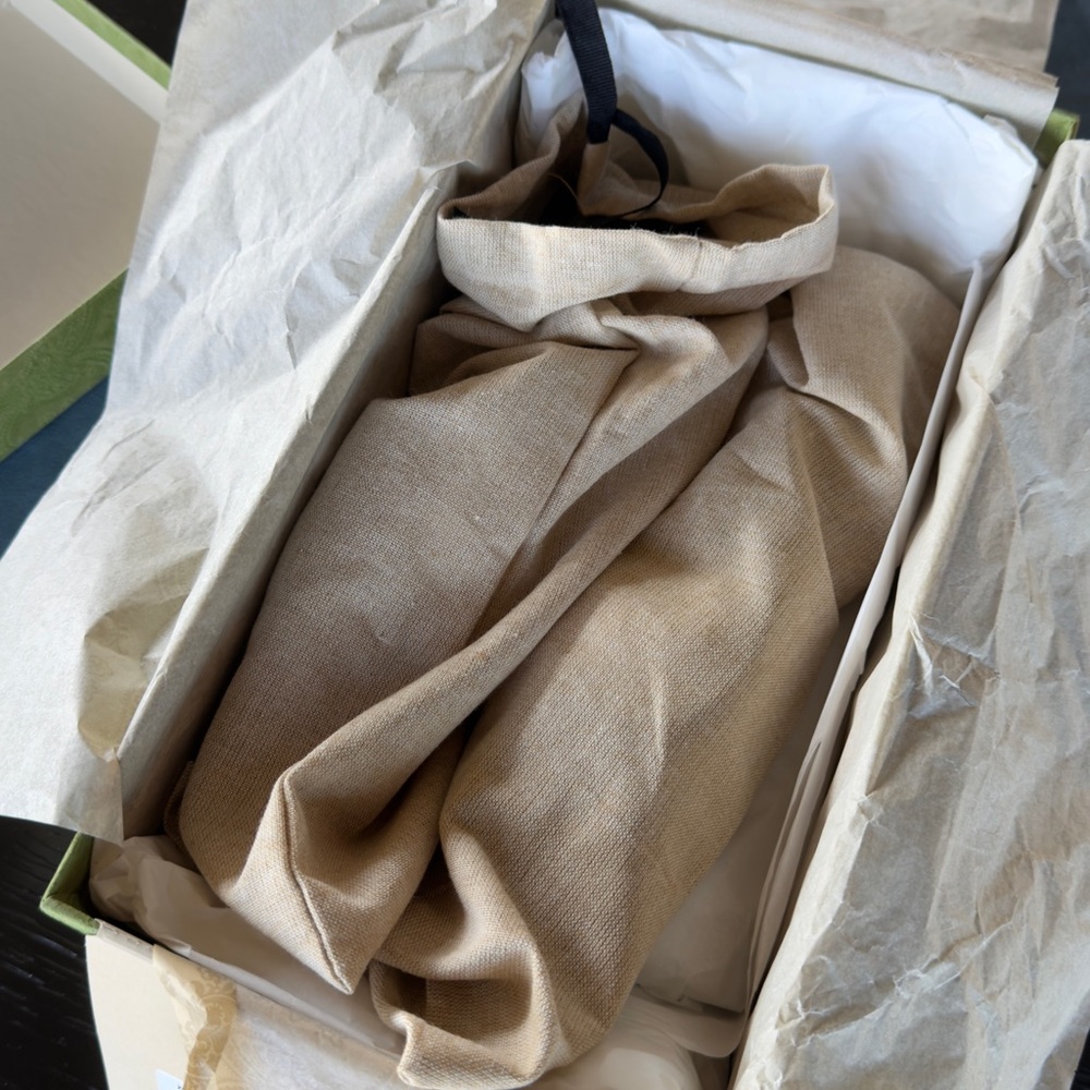 Gucci Beige Monogram Slingback Shoes - Picture 4 of 7